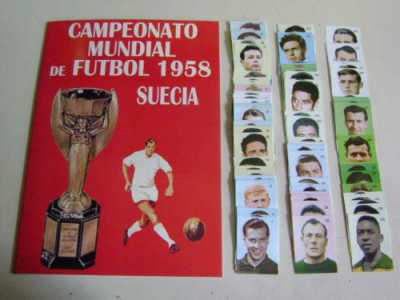 Un album di figurine di edizione peruviana molto raro del Mondiale di calcio del 1958  